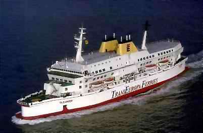 TransEuropa Ferry from air