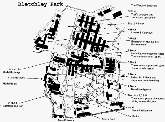 Bletchley Park Map Bletchley Park Map