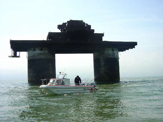 Knock John looking south with angling boat