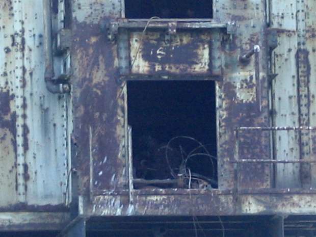 Close up into Searchlight Tower