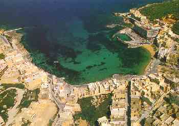 Arial view Marsalforn