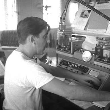 Don Allen cues a record Don Allen cues a record