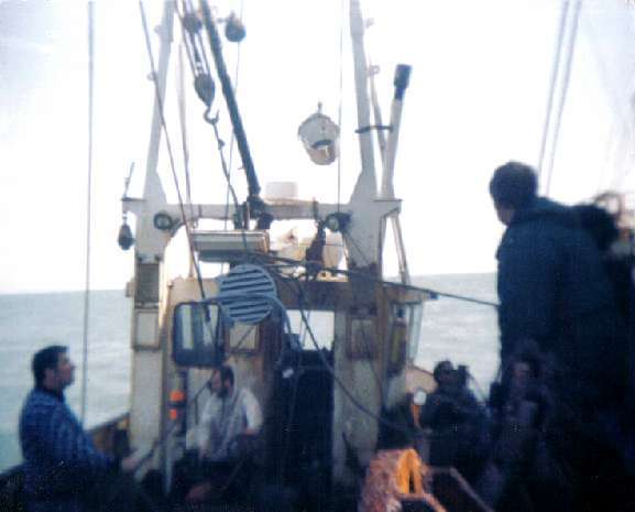 Lister Petter alternator being lifted aboard Lister Petter alternator being lifted aboard