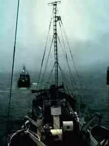 MV Mi-Amigo under tow