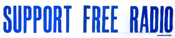 Support Free Radio Sticker