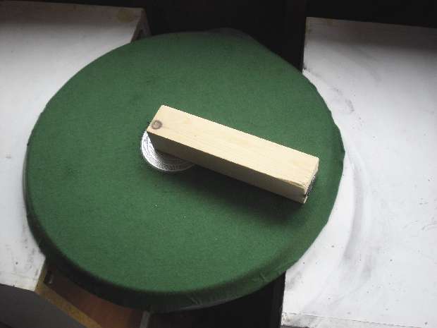 Piece of 2x2 to mount cutting tool