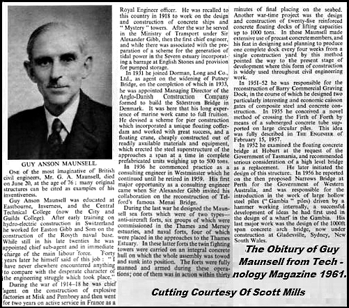 Guy Maunsell Obitury