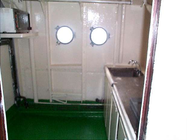 Galley refitted new floor