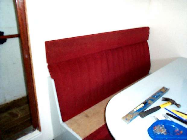 Mess Room new seat backs