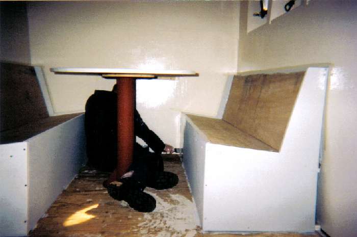 Roy paints Mess Room