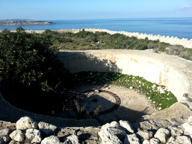 On top of Gun Emplacement No 3