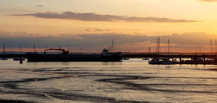 'Pluto' passes All Tide Landing Queenborough
