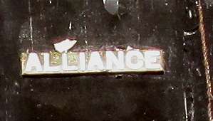 HMS Alliance conning tower name plate