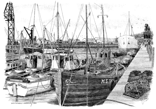Whitstable Harbour in 1966