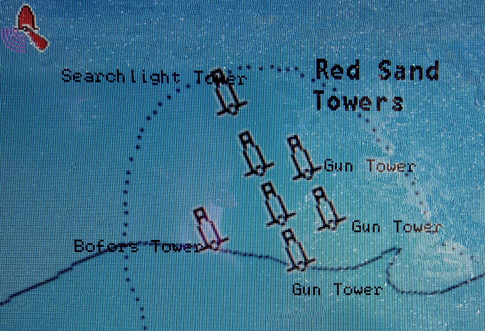 Ships Radar Plot of the Red Sands Army Towers Ships Radar Plot of the Red Sands Army Towers