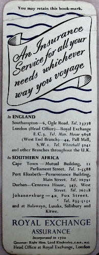 Front RMS Kenilworth Castle Bookmark