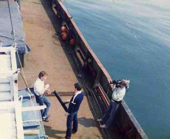 TV crew filming TV crew filming