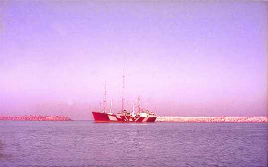 Mebo 2 in Tripoli outer harbour Mebo 2 in Tripoli outer harbour