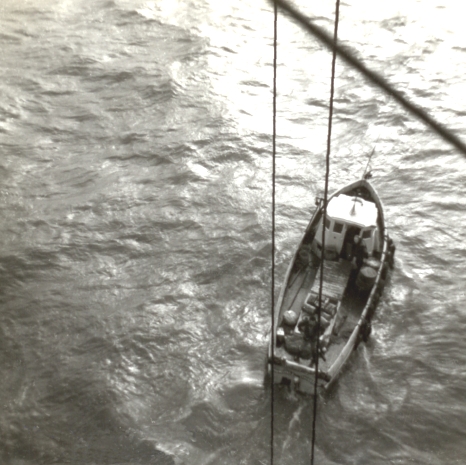 Harvester II below crane jib