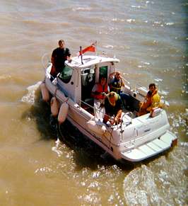 Tender leaving Tender leaving