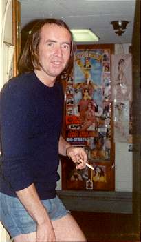 Don Allen's cabit door with Brian MacKenzie