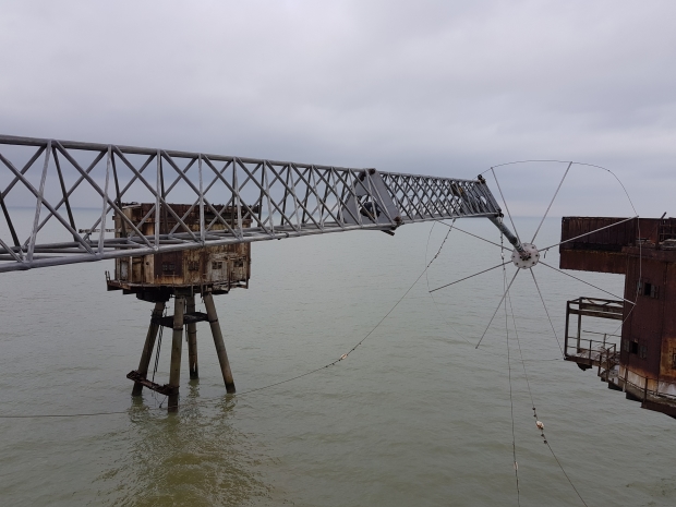 Collapsed Red Sands Radio Antenna Collapsed Red Sands Radio Antenna