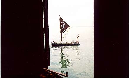 Greta through open door Greta through open door