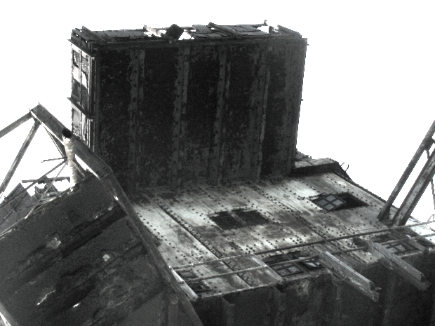 Beneath control tower