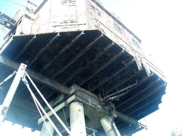 Underside of Gun Tower 1