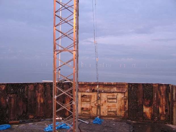 Evening looking towards the windfarm