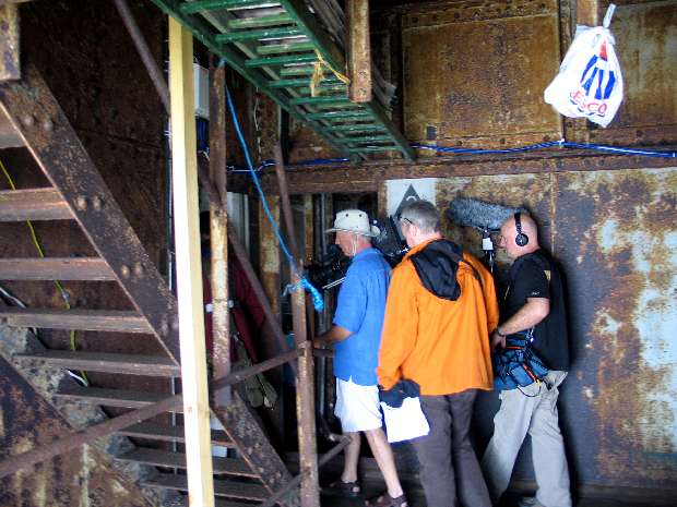 BBC Production team on Fort