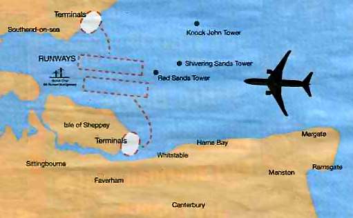 Sketch of proposed Thames airport