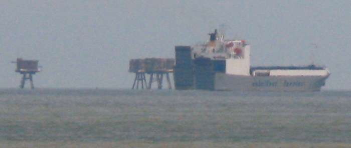 Cabelfret passing Shivering Sands