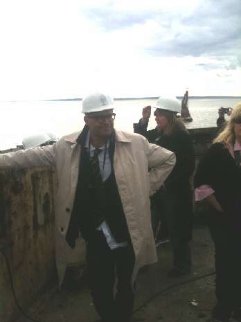 Up on the roof with Harry Hill