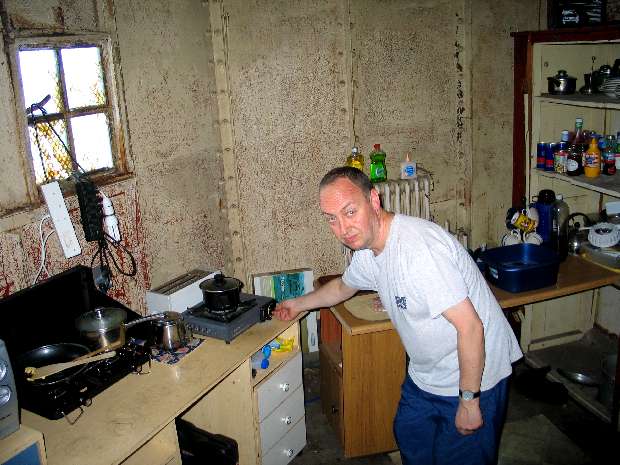 Kevin in the galley Kevin in the galley