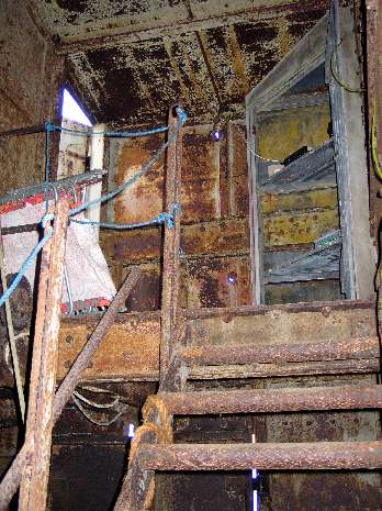 Gunners Tool Cupboard at top of roof stairs Gunners Tool Cupboard at top of roof stairs