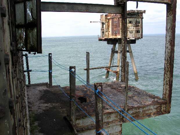 On walkway by catwalk gantry On walkway by catwalk gantry