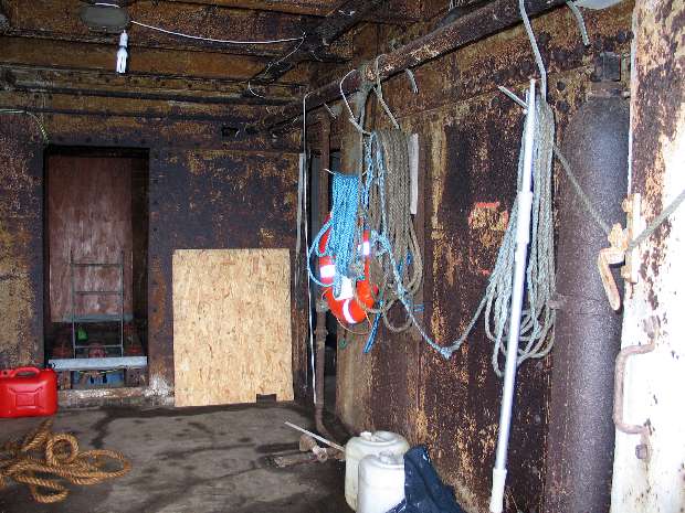 Interior looking from open doors Interior looking from open doors