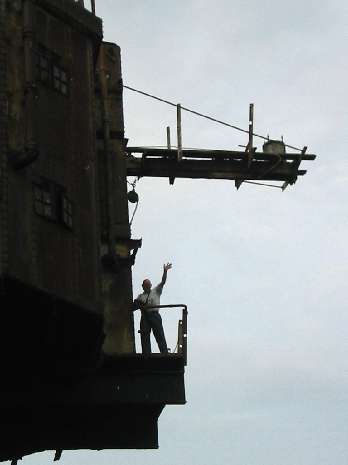 View to fort from tender