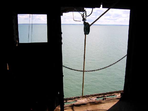 Crane operatives window open