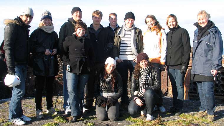 Norwegian & American Students Visting