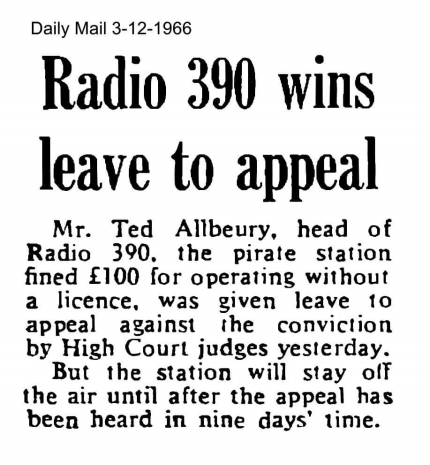 Daily Mail 3rd December 1966