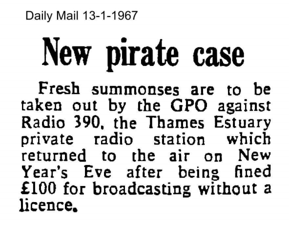 Daily Mail 13th January 1967