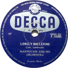 Mantovani – Lonely Ballerina 78