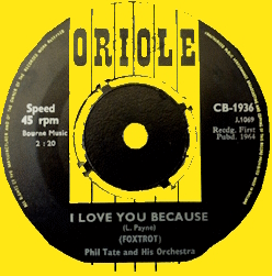 Phil Tate Orchestra - I Love You Because