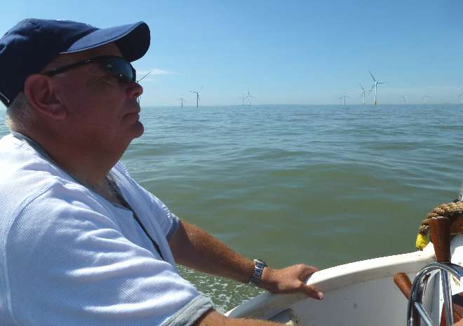 David Phillips at wheel David Phillips at wheel