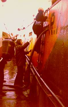 Mebo 2 starboard side ladder