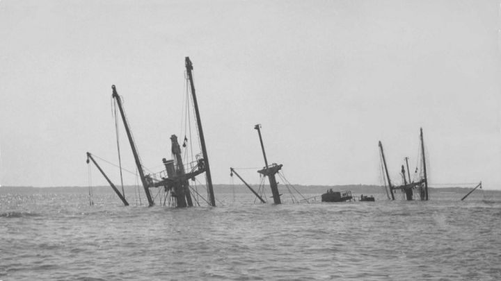 SS Richard Montgomery by Colin Harvey 1950's