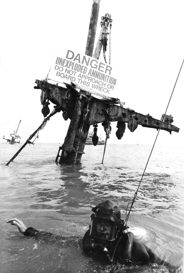 Diver at SS Montgomery wreck