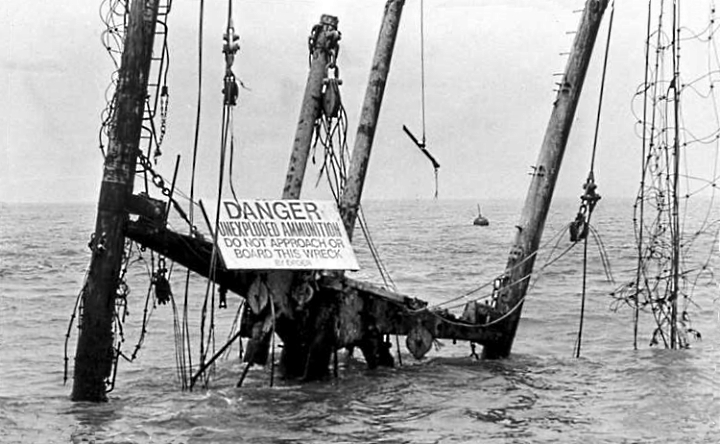 Wreck SS Richard Montgomery 1970's